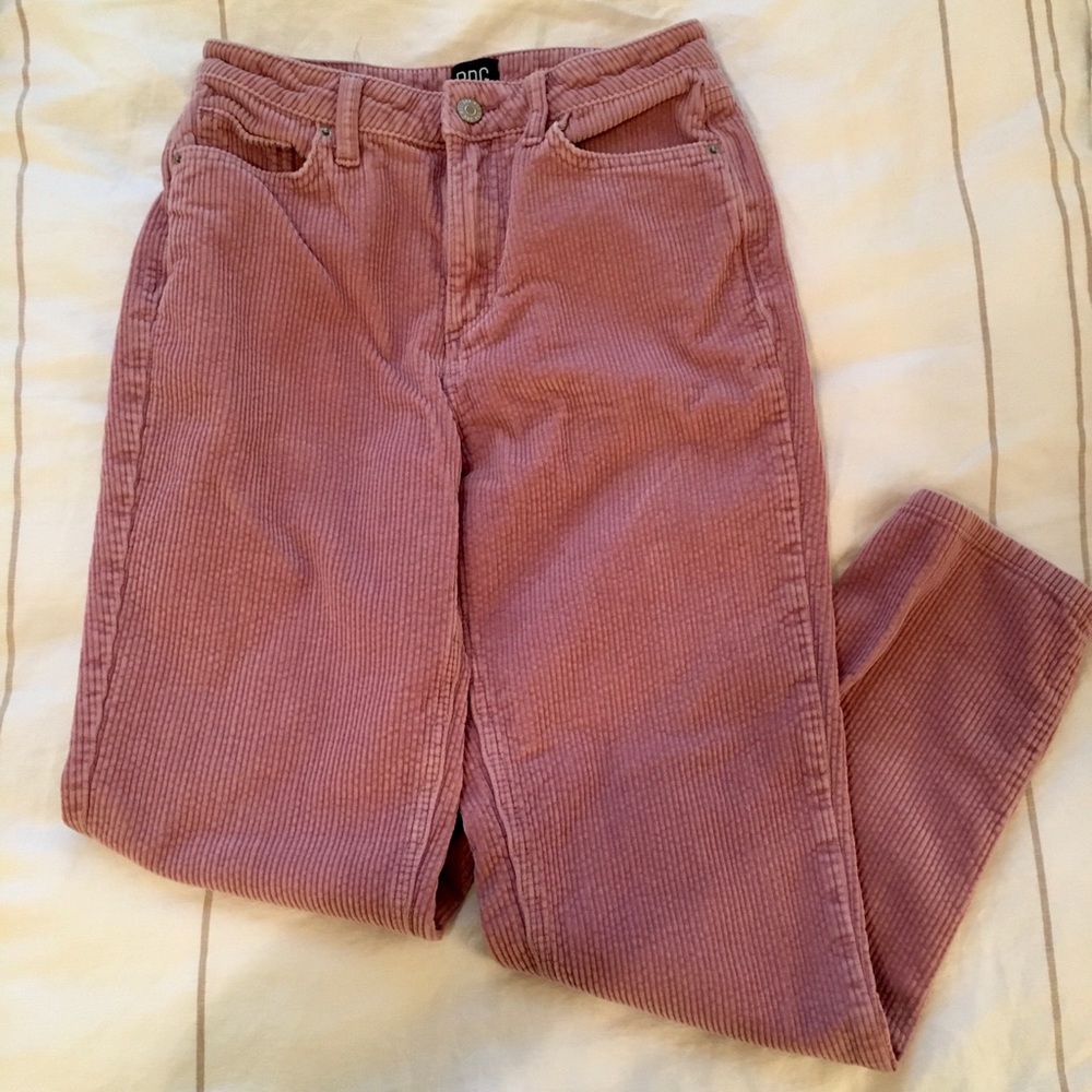 Pink corduroy pants